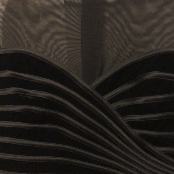 Vintage JS Signature Black Mesh/ Velvet top size 10 - Picture 2 of 8